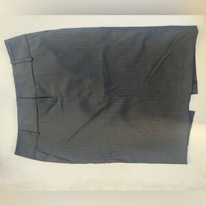 Express Black and White Pinstripe Pencil Skirt